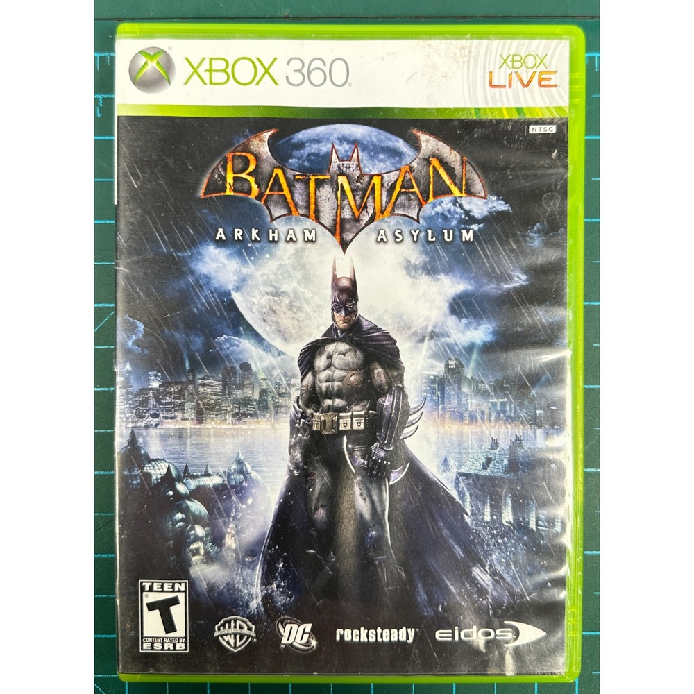 Batman Arkham Asylum Xbox 360 Microsoft Action Game CIB Light Scratches UNTESTED